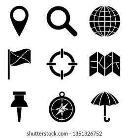 Map Pins and Location Icon Set