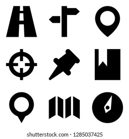 Map Pins and Navigation Icons
