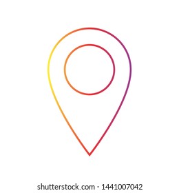 Map pins sign location icon 
