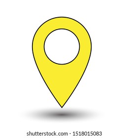 Map pins sign location icon 
