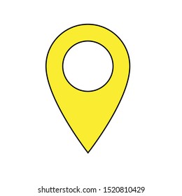 Map pins sign location icon 