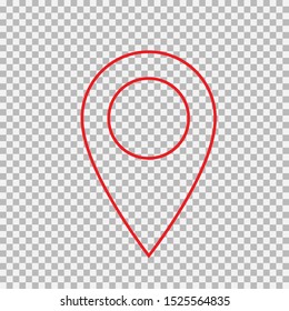Map pins sign location icon
