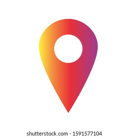 Map pins sign location icon 
