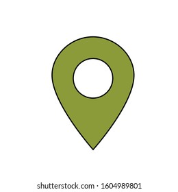 Map pins sign location icon 