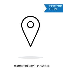 map pins sign location icon