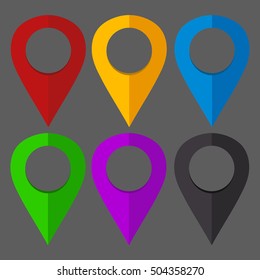 Map Pins Vector