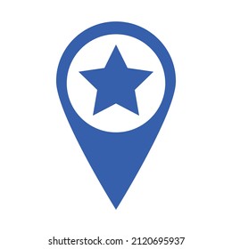 Map pins of your favorite places. Travel and destinations. Editable vectors.
