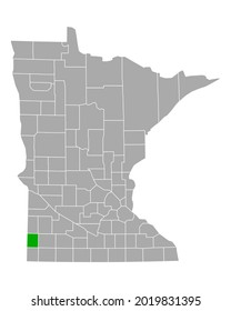 Mapa de Pipestone en Minnesota en blanco