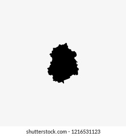 Map of Pirkanmaa - Finland Vector Illustration
