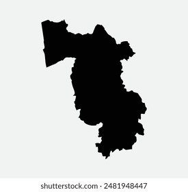 Map of Pisa - Tuscany - Italy outline silhouette graphic element Illustration template design
