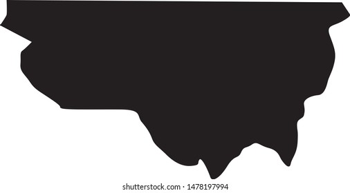 Map of Pitkin County in the state of Colorado