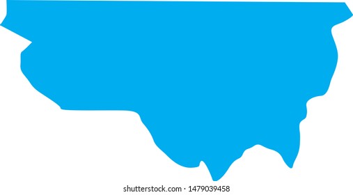 Map of Pitkin County in the state of Colorado