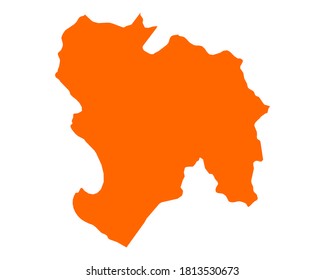 Mapa de Piura en blanco