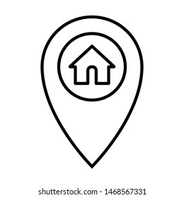 map placeholder navigation icon vector