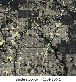 Map Plato city. Texas. USA