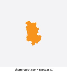 Map of Plovdiv Province - Bulgaria Vector Illustration Silhouette Design