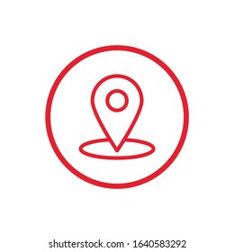 Map point icon design. Vector illustration Eps 10