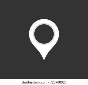Map point icon design. Vector illustration.