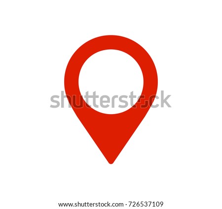 Map point icon design. Vector illustration.