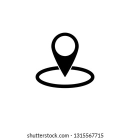 map point icon. Location icon. black vector