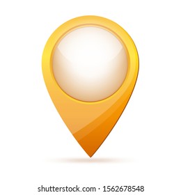 Map point icon. Vector illustration. Color location marker isolated