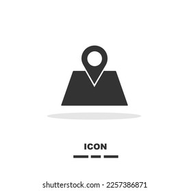 Map point location in black colour