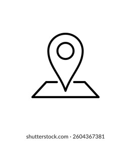 Map Point Location, Pin Locator Icon Vector Template