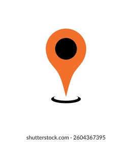 Map Point Location, Pin Locator Icon Vector Template