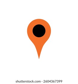 Map Point Location, Pin Locator Icon Vector Template