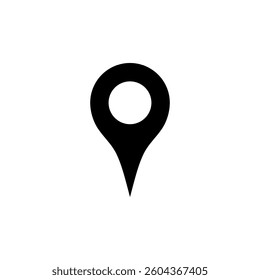 Map Point Location, Pin Locator Icon Vector Template