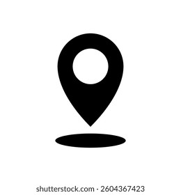 Map Point Location, Pin Locator Icon Vector Template