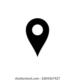 Map Point Location, Pin Locator Icon Vector Template