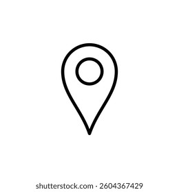 Map Point Location, Pin Locator Icon Vector Template