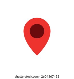 Map Point Location, Pin Locator Icon Vector Template