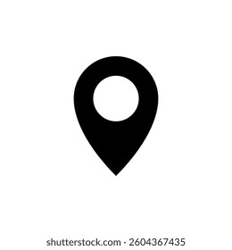 Map Point Location, Pin Locator Icon Vector Template