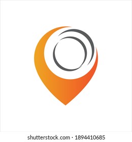 map point location pin vector icon for mapping and satellite allocation