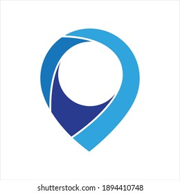 map point location pin vector icon for mapping and satellite allocation