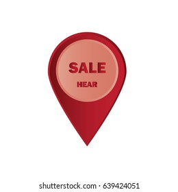 map point sale tag