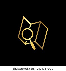 Map Point Search Location Icon Vector Template
