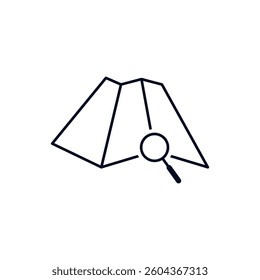 Map Point Search Location Icon Vector Template