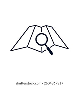 Map Point Search Location Icon Vector Template