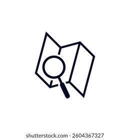 Map Point Search Location Icon Vector Template
