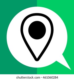 Map point simple icon