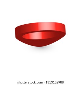 Map pointer. 3D Pointer red pin marker for travel location. Set of vector location icons on transparent background. Vector illustration.