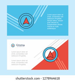 Map pointer abstract corporate business banner template, horizontal advertising business banner.