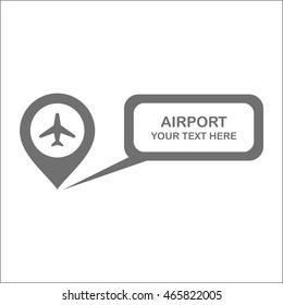 map pointer airport icon