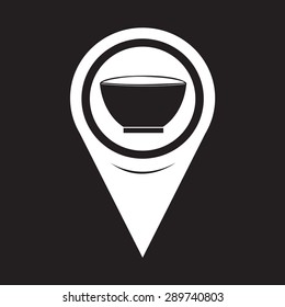 Map Pointer Bowl Icon