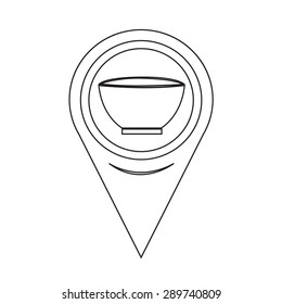 Map Pointer Bowl Icon