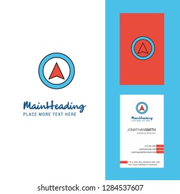Map pointer Creative Logo and business card. vertical Design Vector