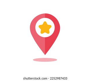 Map pointer, event location logo design. Date, Time, Address or Place Icon. Orientation around the city, the location of events and events. vector design and illustration.
